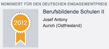 Bildschirmfoto der Nominierung für den Deutschen Engagementpreises,11 k