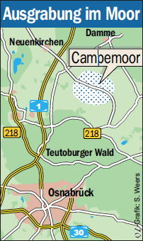 Karte zur Lage von Campemoor, 31k