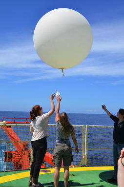 Foto vom Start des Wetterballons, 19 k